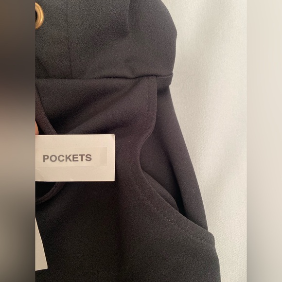 Venus Jumpsuit Women’s S Black Lace Up Corset Lace Wide Leg Sleeveless Cropped - Picture 9 of 15